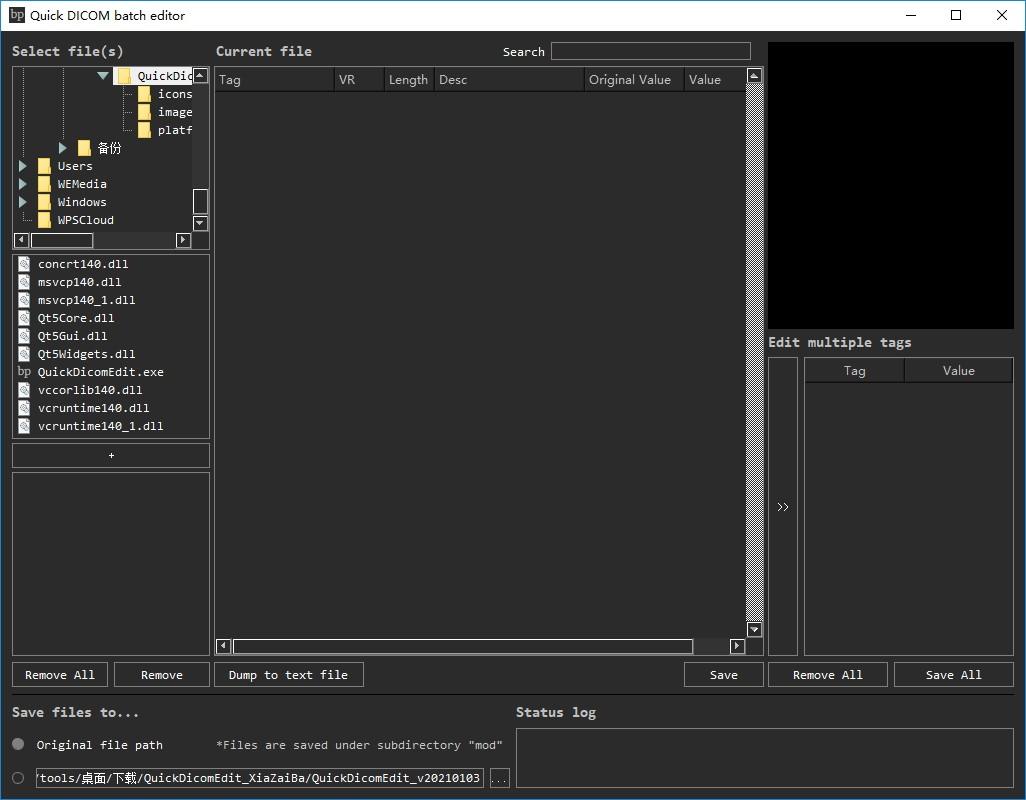 Quick Dicom batch editor下载,DICOM标签浏览编辑器