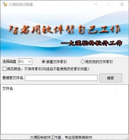 大漠驼铃闪电搜下载,电脑文件快速搜索软件,电脑文件快速搜索